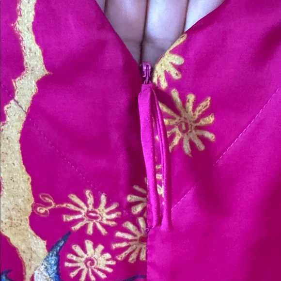 Natori Birds of Paradise Luxury Caftan Loungedress size XL - Picture 7 of 9